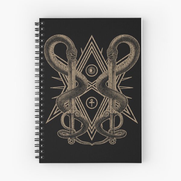 Item preview, Unicursal Hexagram, Crowley Thelema Magick, Occult, Witchcraft, Serpents designed and sold by Proverbial Wisdom Design.