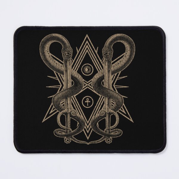 Item preview, Unicursal Hexagram, Crowley Thelema Magick, Occult, Witchcraft, Serpents designed and sold by Proverbial Wisdom Design.