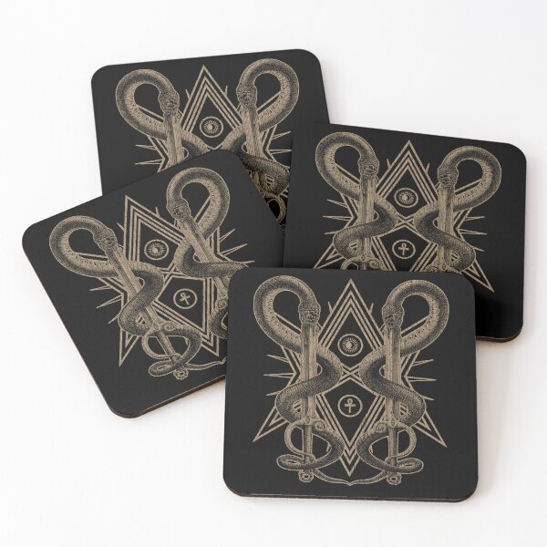 Item preview, Unicursal Hexagram, Crowley Thelema Magick, Occult, Witchcraft, Serpents designed and sold by Proverbial Wisdom Design.