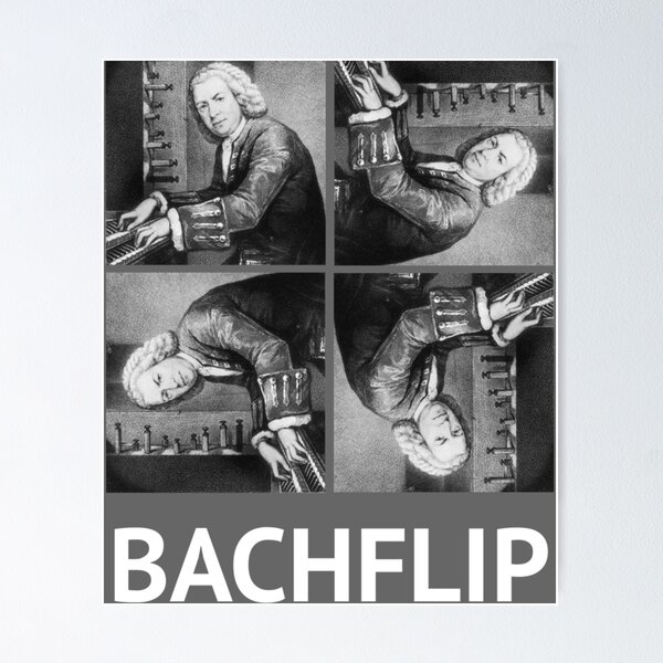 Item preview, Bachflip (White text) designed and sold by WinifredDurgan.