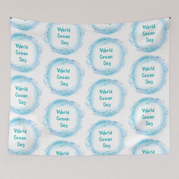 Item preview, World Ocean Day - National Holiday Design designed and sold by CreativNode.