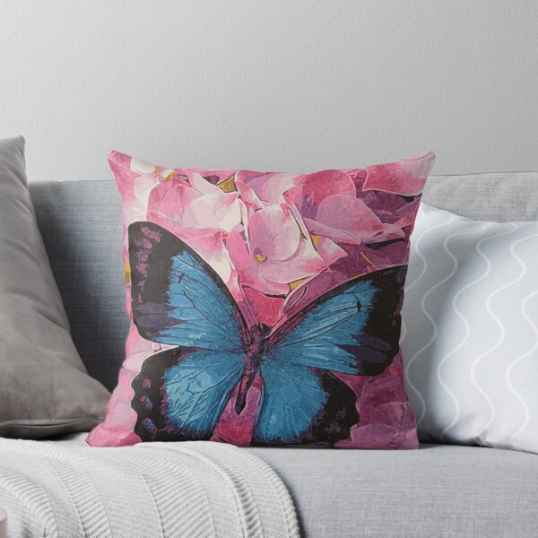 Item preview, butterfly on hydrangea designed and sold by AidaArt.