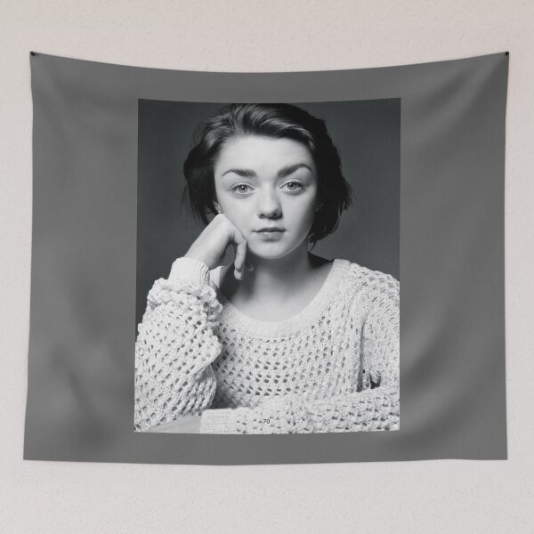 Artikelvorschau, Maisie Williams Black & White Classic entworfen und verkauft von AdamReichel.