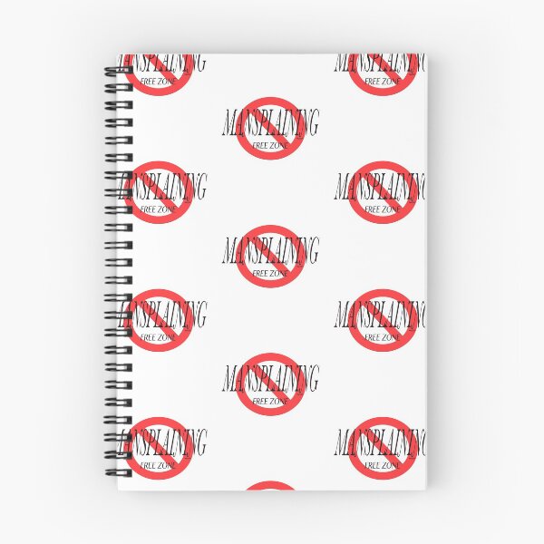 Item preview, Mansplaining Free Zone:  No Mansplaining Allowed designed and sold by Marianne Madson.