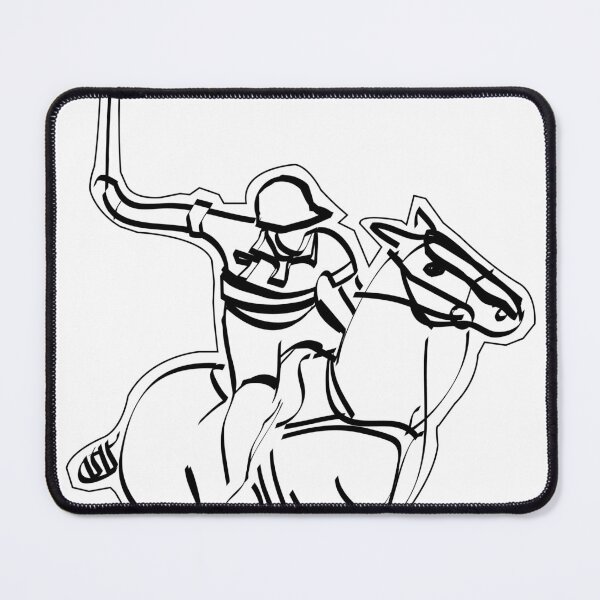 Item preview, Polo Cross Rider Team Horse Sports Design Logo in Black Outlines designed and sold by DappleDesign.