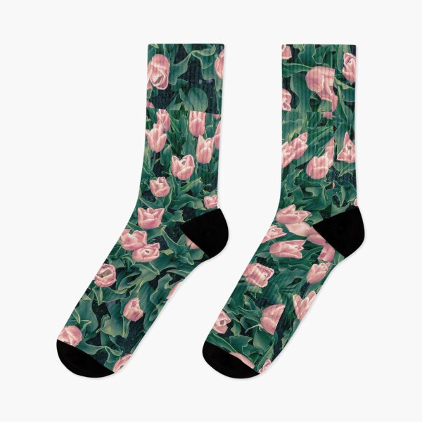 Artikelvorschau, cute pink sage green floral pattern entworfen und verkauft von artbyrosse.