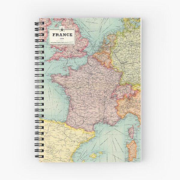 Artikelvorschau, 1924 Vintage Frankreich Karte - Hochzeit - Geburtstag - Weihnachten - Jubiläumsgeschenk entworfen und verkauft von mappendant.