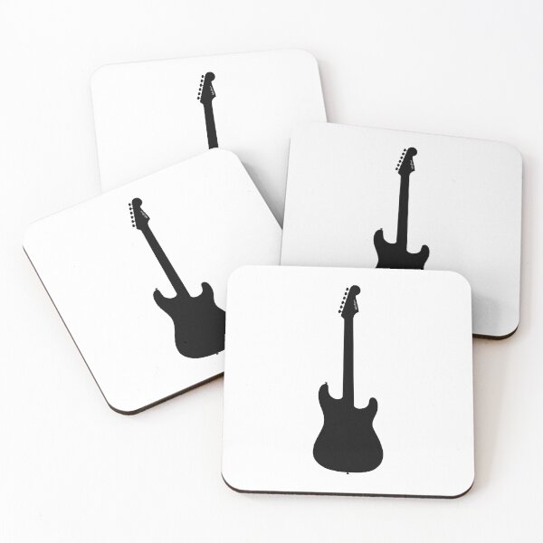Item preview, Black Stratocaster Silhouette designed and sold by halveflower.