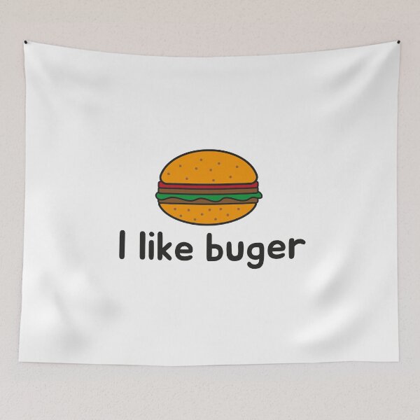Item preview, i like burger designed and sold by crazyhome.