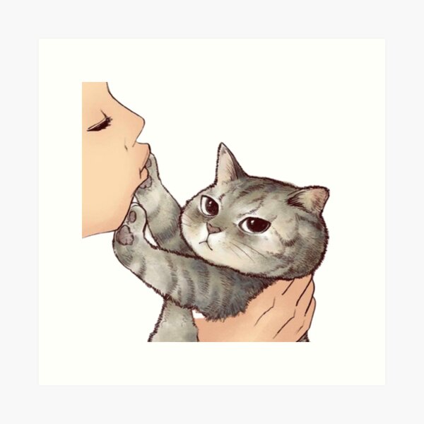 Item preview, No kisses cat design designed and sold by Epic Design Trix.