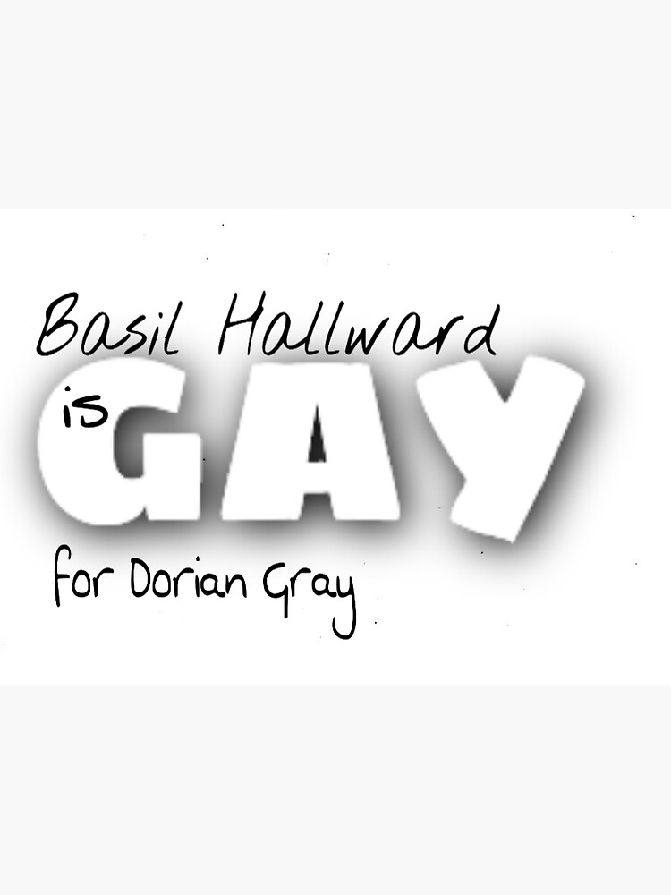 "Basil Hallward is gay (for Dorian Gray)" Sticker by LyricsArePoetry