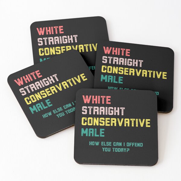 Item preview, White Straight Conservative Male - Funny Offensive designed and sold by Nepaz-Designs.