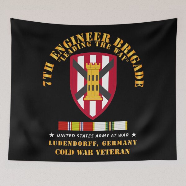 Item preview, Army -  7th Engineer Bde - SSI - 1969 Ludendorff, Germany w COLD WAR SVC X 300 designed and sold by Military Insignia Products.