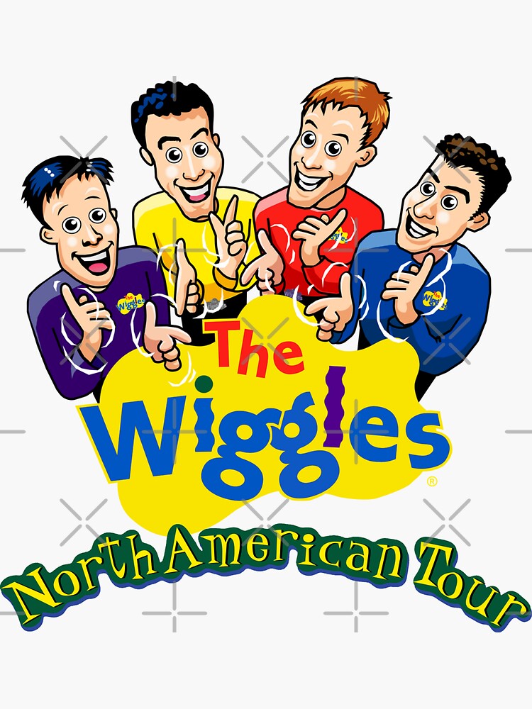 "The Wiggles North American Tour " Sticker for Sale by JohnnyWiggle