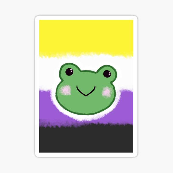 Item preview, non-binary frog designed and sold by willows--art.