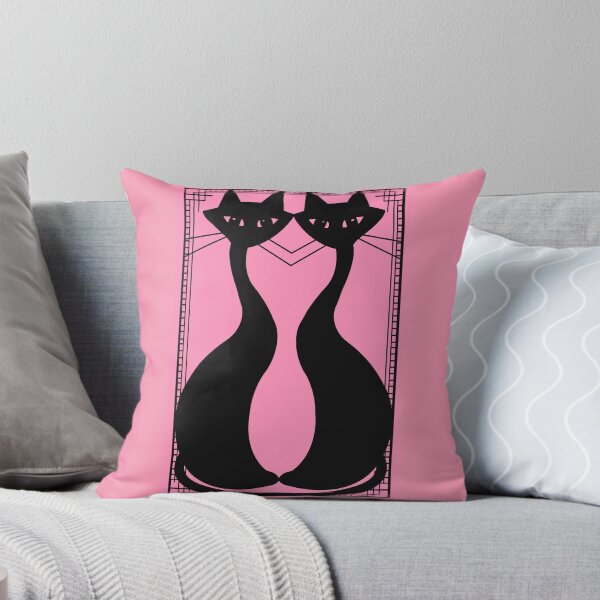 Artikelvorschau, Pink Deco cat friends! entworfen und verkauft von bramblewood56.