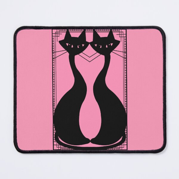 Artikelvorschau, Pink Deco cat friends! entworfen und verkauft von bramblewood56.