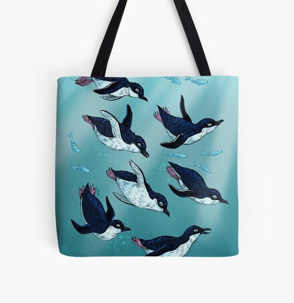 Little Fairy Penguins All Over Print Tote Bag