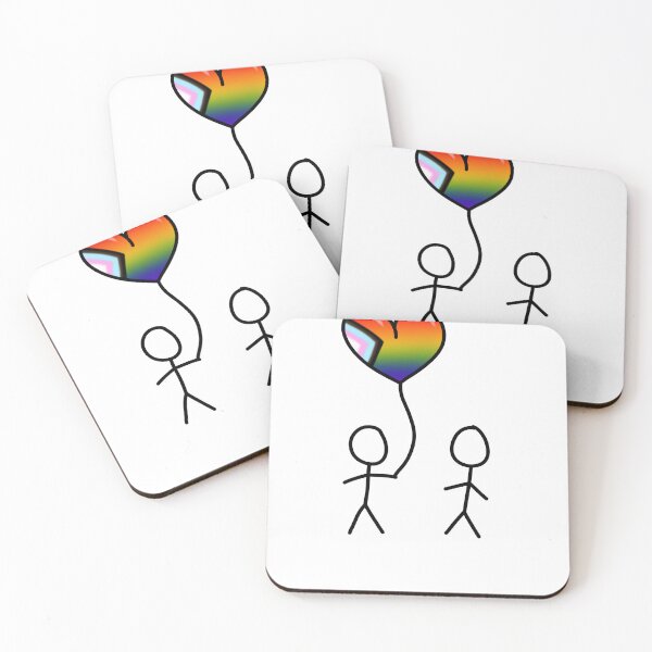 Item preview, LGBTQ+ Acceptance Cards - Pride Balloons Rainbow designed and sold by ArtbyLauraJo.