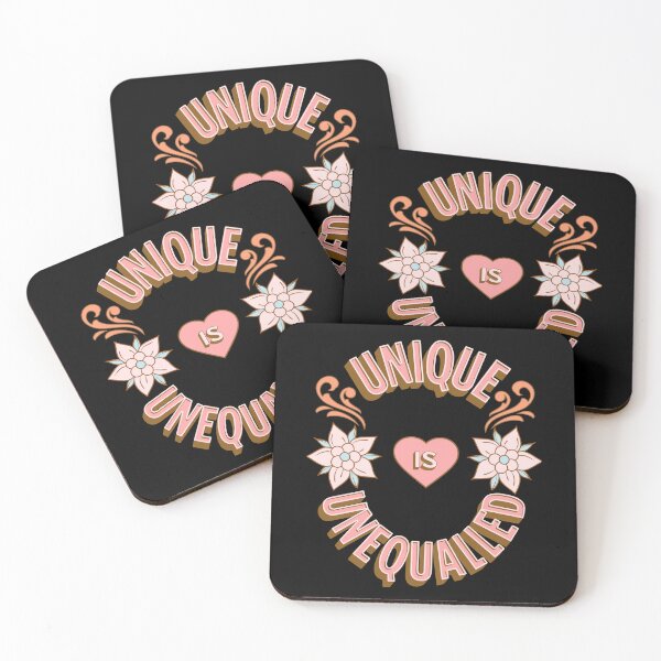 Item preview, Unique is Unequalled - First Names - Birthday Gifts - Alliteration Fans designed and sold by epicthoughts.