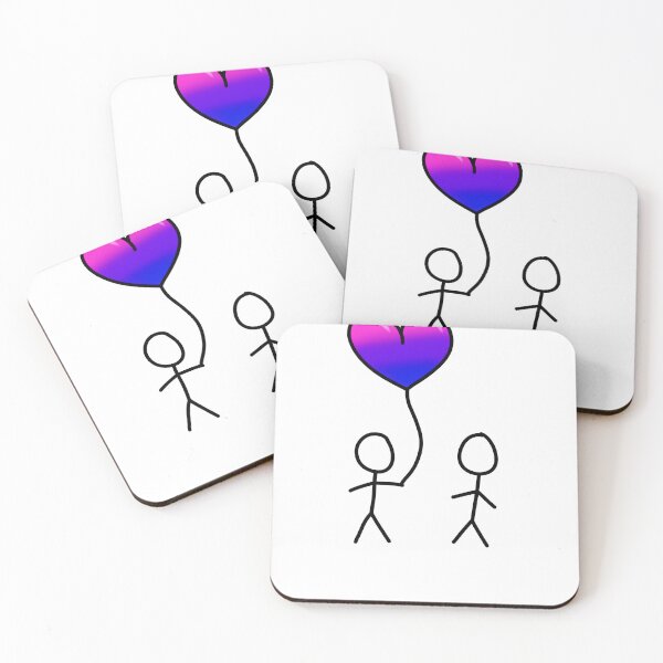 Item preview, LGBTQ+ Acceptance Cards - Pride Balloons Bisexual designed and sold by ArtbyLauraJo.