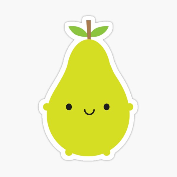 Kawaii Pear Sticker