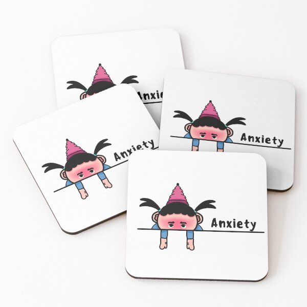 Item preview, Anxiety. Girl Cartoon Sticker Yogi hula ball designed and sold by Shifa19.