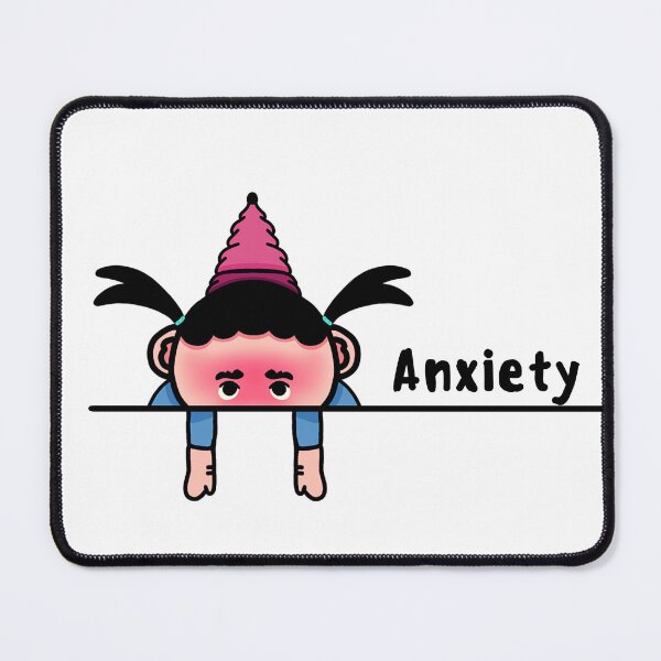 Item preview, Anxiety. Girl Cartoon Sticker Yogi hula ball designed and sold by Shifa19.