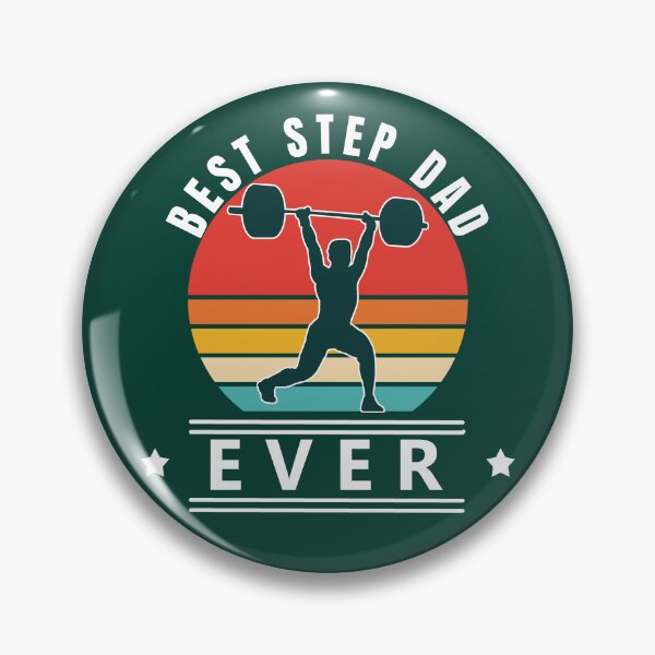 Artikelvorschau, Best Step Dad Ever Vintage Sunset Weight Lifter entworfen und verkauft von LindaCooke.