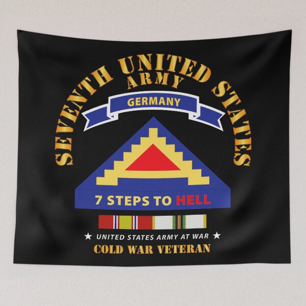 Item preview, Army -  7th Unites States Army - 7 Steps to Hell w Germany Tab - SS w COLD WAR SVC X 300 designed and sold by Military Insignia Products.