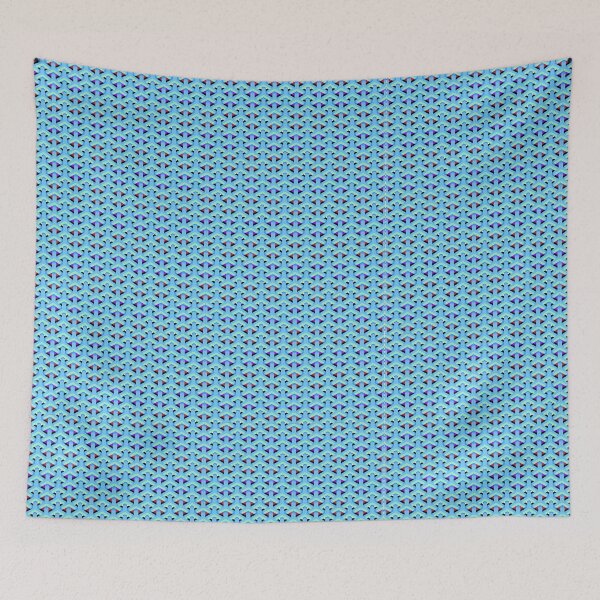 Artikelvorschau, The Blue Paradox Design in Fashion Seamless Pattern entworfen und verkauft von MyMemoriesArts.