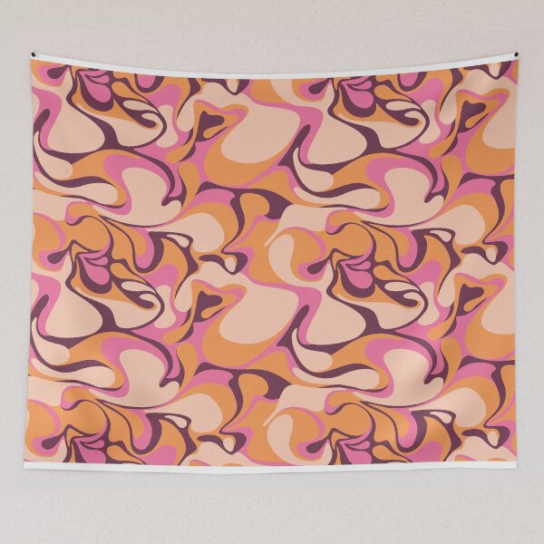 Artikelvorschau, Groovy 60's 70's Retro Swirl Pattern entworfen und verkauft von bolimj.