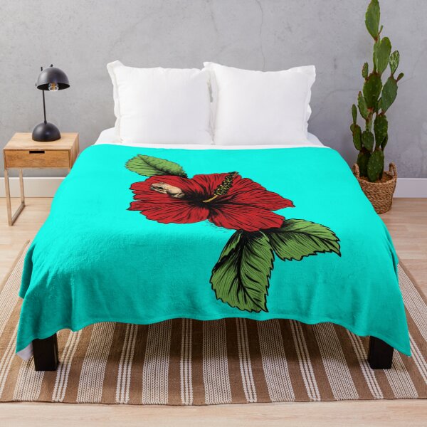 Item preview, Puerto Rican Red Hibiscus with Coqui designed and sold by VickyGood.