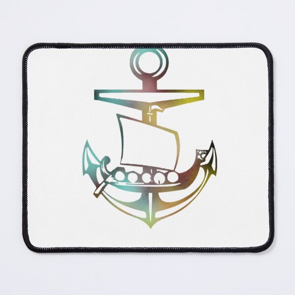 Item preview, Rainbow Viking ship and Anchor designed and sold by Dead1bird.