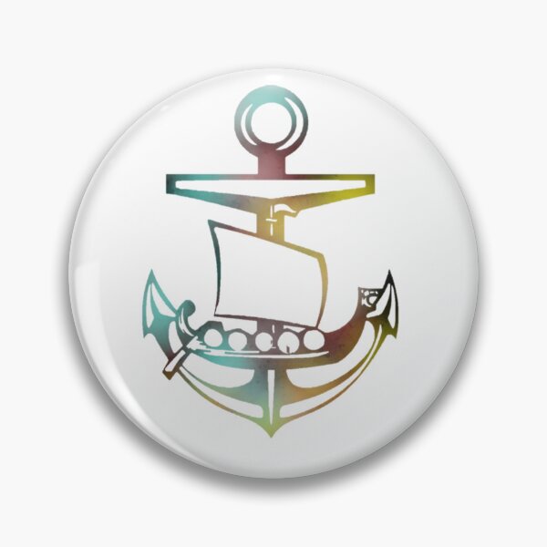 Item preview, Rainbow Viking ship and Anchor designed and sold by Dead1bird.