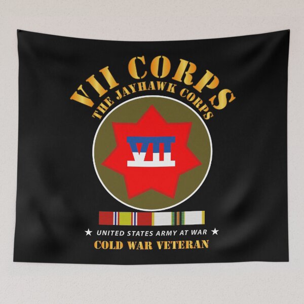 Item preview, Army -  VII Corps - The Jayhawk Corps - SSI w COLD WAR SVC X 300 designed and sold by Military Insignia Products.