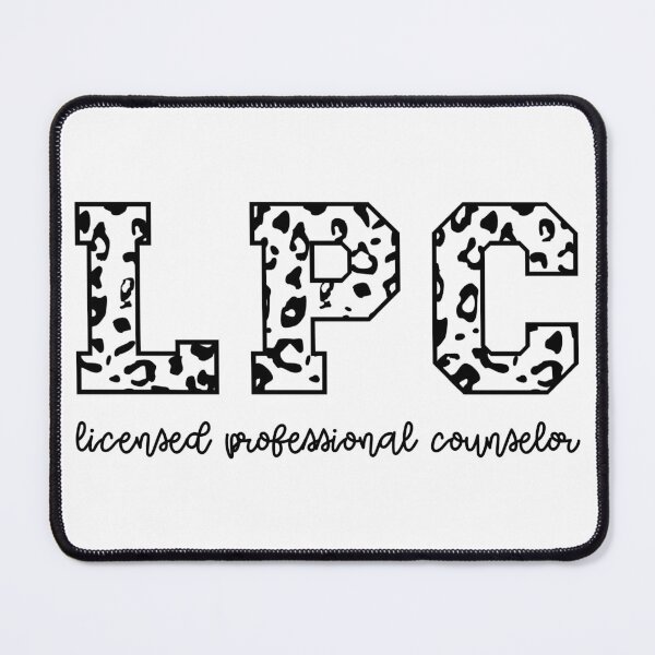 Item preview, LPC Licensed Professional Counselor Leopard Print | Licensed Mental health counselor designed and sold by Violet Treasures.
