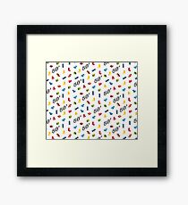 80s Theme Framed Print