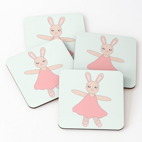 Item preview, Ballerina Bunny Ballet Rabbit Pink Dress Dancing Kawaii designed and sold by cashewdays.