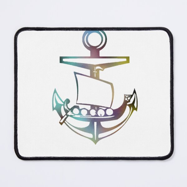 Item preview, Varient Rainbow Viking ship and Anchor designed and sold by Dead1bird.