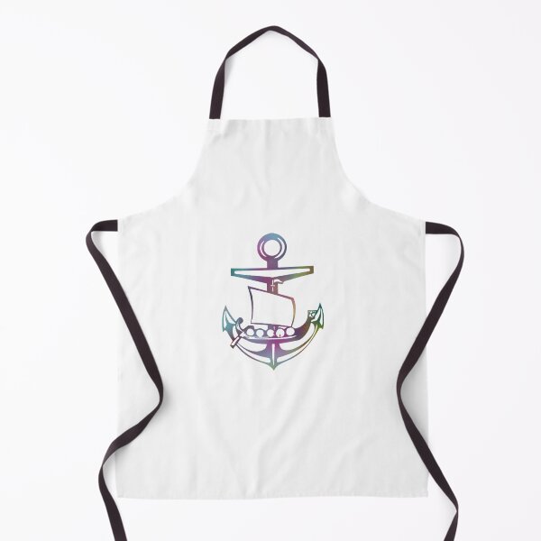 Item preview, Purple Viking ship and Anchor designed and sold by Dead1bird.