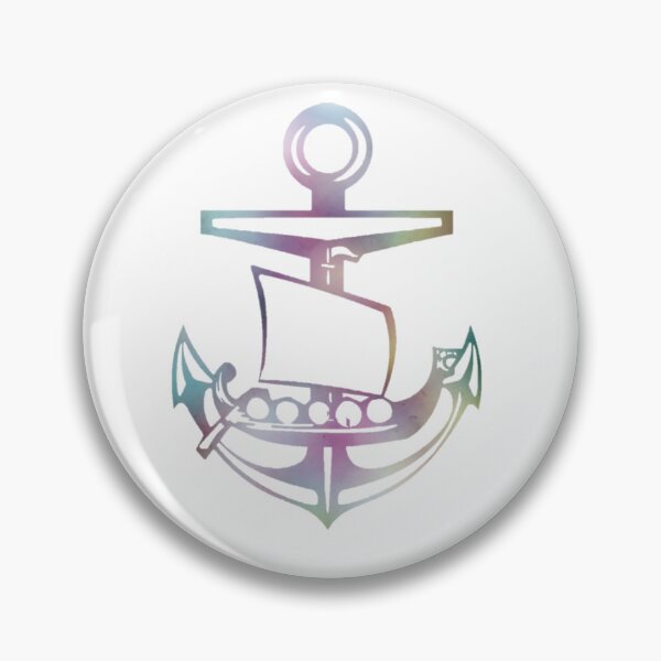 Item preview, Pastel Rainbow Viking ship and Anchor designed and sold by Dead1bird.