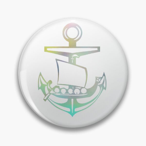 Item preview, Rainbow on the waves Viking ship and Anchor designed and sold by Dead1bird.