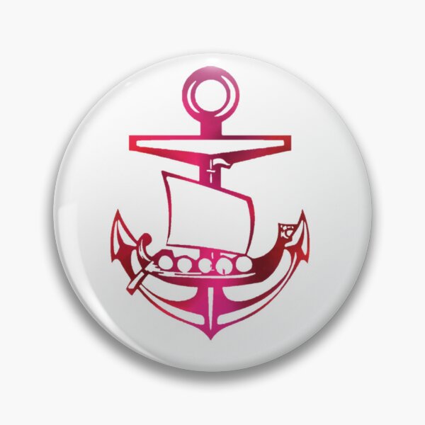 Item preview, Bright Pink Viking ship and Anchor designed and sold by Dead1bird.