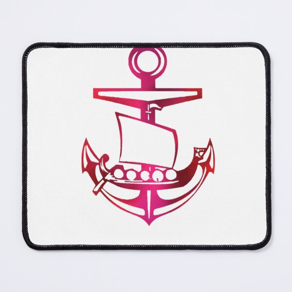 Item preview, Bright Pink Viking ship and Anchor designed and sold by Dead1bird.