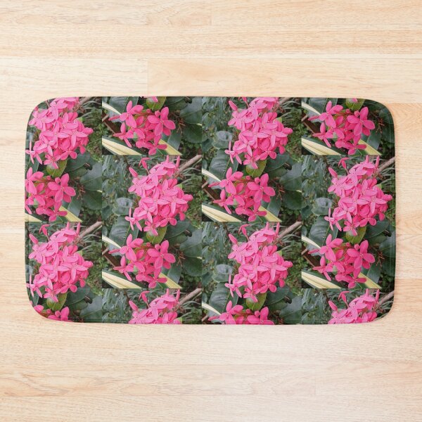 Item preview,  Pink Red Color Rathmal/ Ixora Coccinea Floral Photography Design designed and sold by DHAMMISTYLES.