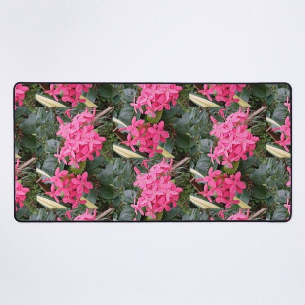 Item preview,  Pink Red Color Rathmal/ Ixora Coccinea Floral Photography Design designed and sold by DHAMMISTYLES.