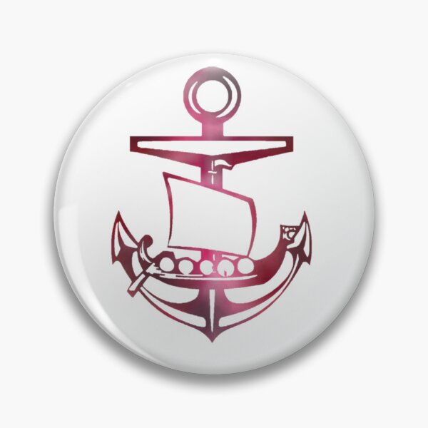 Item preview, Dark pink Viking ship and Anchor designed and sold by Dead1bird.