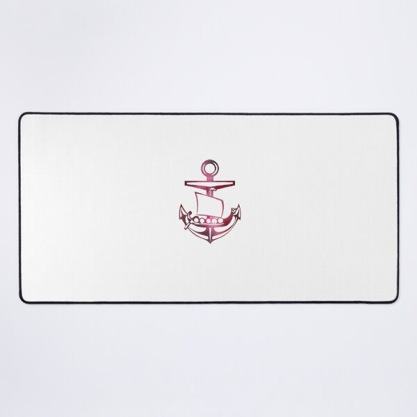 Item preview, Dark pink Viking ship and Anchor designed and sold by Dead1bird.