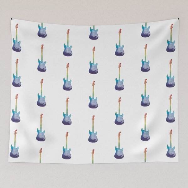 Item preview, Colourful Stratocaster (Faded Rainbow) designed and sold by halveflower.